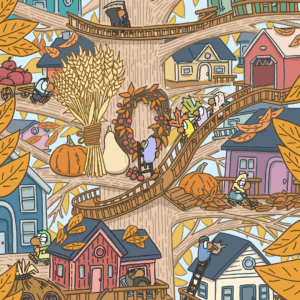 Carte de souhait d'automne