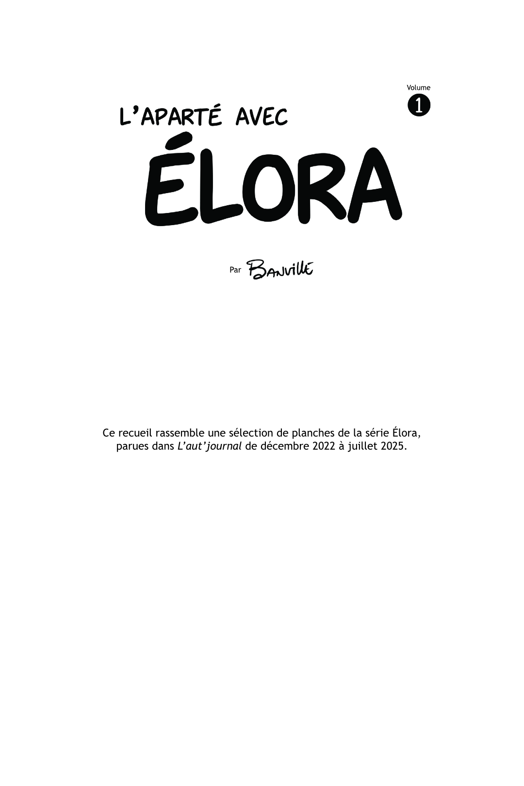 L'aparté avec Élora - vol. 1 (2025) - Image 3